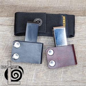 Belt Clip Adapter for Sheaths Multi-Tool Pouch add-on handcrafted leather